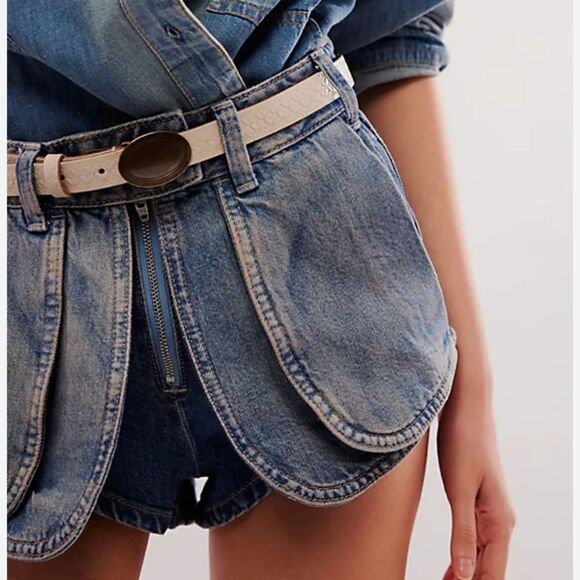 Free People Pants - Free People We The Free Prince Street Denim Shorts Size 28